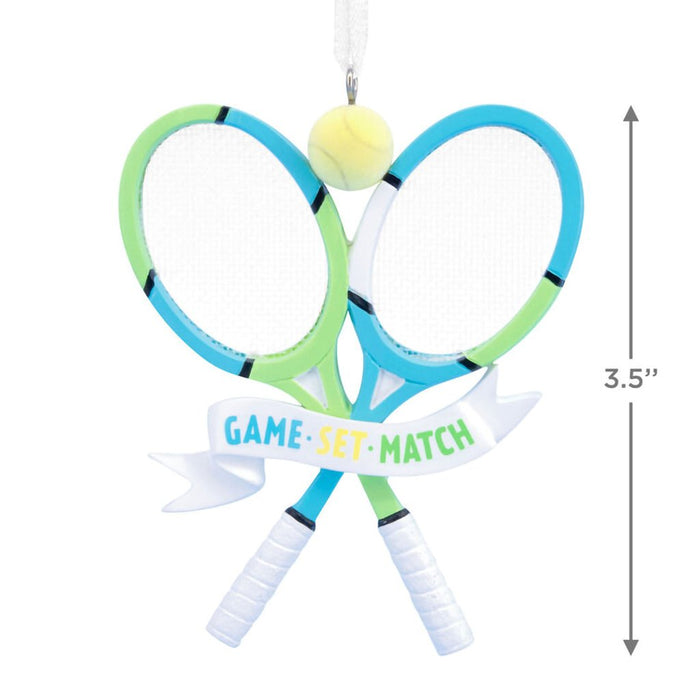 Hallmark : Game Set Match Tennis Hallmark Ornament - Hallmark : Game Set Match Tennis Hallmark Ornament