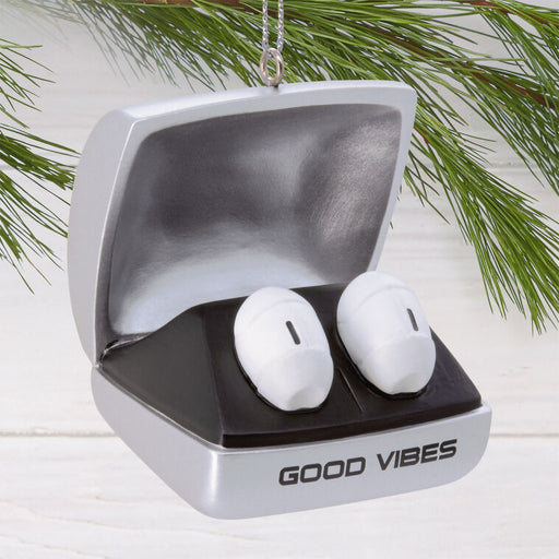 Hallmark : Good Vibes Earbuds Hallmark Ornament - Hallmark : Good Vibes Earbuds Hallmark Ornament