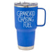 Hallmark : Grandkid Chasing Fuel Father's Day Blue Travel Mug With Socks - Hallmark : Grandkid Chasing Fuel Father's Day Blue Travel Mug With Socks