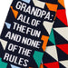 Hallmark : Grandpa All of the Fun Novelty Crew Socks - Hallmark : Grandpa All of the Fun Novelty Crew Socks