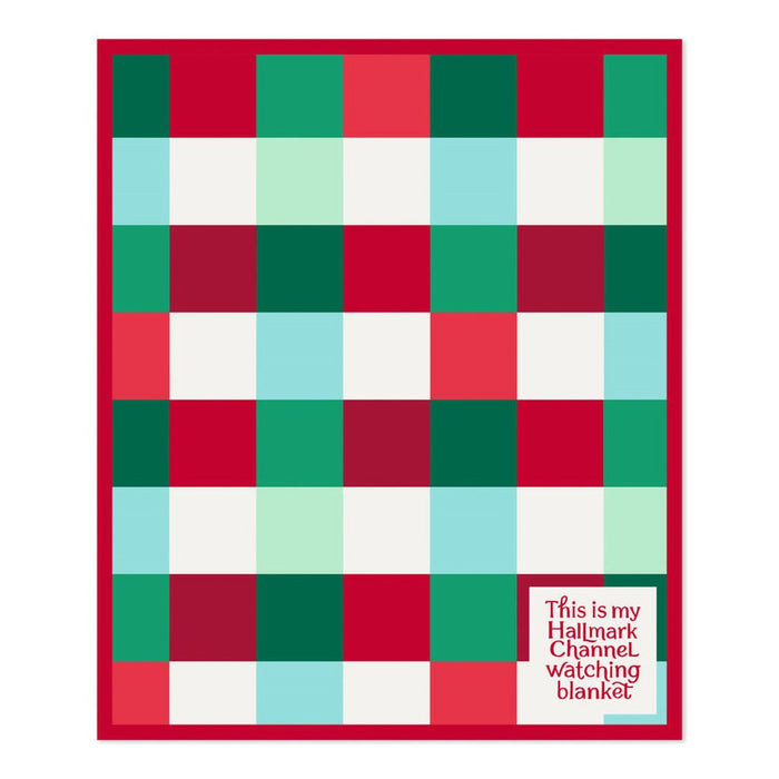 Hallmark : Hallmark Channel Watching Plaid Blanket, 50x60 - Hallmark : Hallmark Channel Watching Plaid Blanket, 50x60