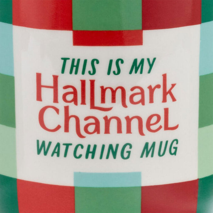 Hallmark : Hallmark Channel Watching Plaid Mug, 21.5 oz. - Hallmark : Hallmark Channel Watching Plaid Mug, 21.5 oz.