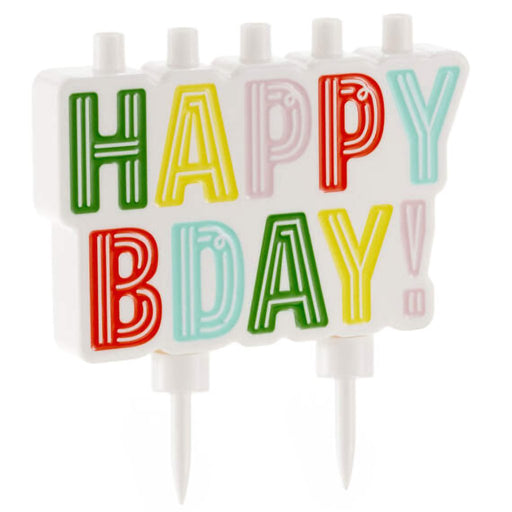 Hallmark : Happy Birthday Candle Holder - Hallmark : Happy Birthday Candle Holder