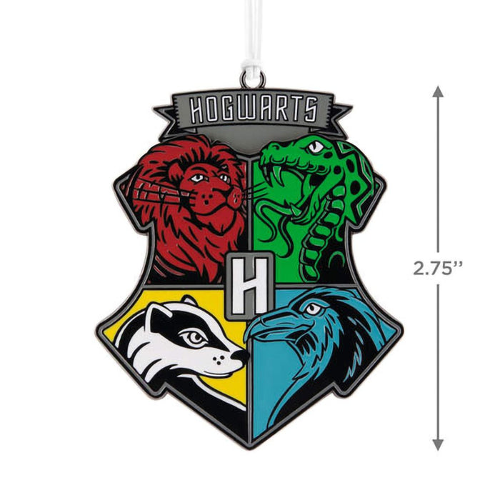 Hallmark : Harry Potter™ Hogwarts™ Crest Moving Metal Hallmark Ornament - Hallmark : Harry Potter™ Hogwarts™ Crest Moving Metal Hallmark Ornament