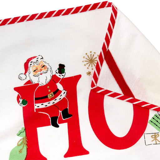 Hallmark : Ho Ho Ho Vintage Santa and Friends Tea Towel, 18x26 - Hallmark : Ho Ho Ho Vintage Santa and Friends Tea Towel, 18x26