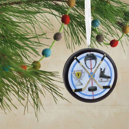 Hallmark : Hockey Puck Hallmark Ornament - Hallmark : Hockey Puck Hallmark Ornament