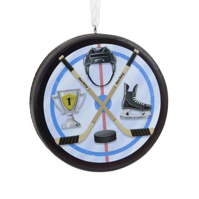 Hallmark : Hockey Puck Hallmark Ornament - Hallmark : Hockey Puck Hallmark Ornament