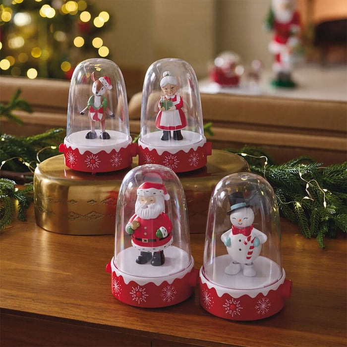 Hallmark : Holiday Happy Tappers Musical Figurines With Motion, Set of 4 - Hallmark : Holiday Happy Tappers Musical Figurines With Motion, Set of 4