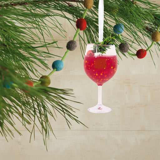 Hallmark : Holiday Wine Goblet Hallmark Ornament - Hallmark : Holiday Wine Goblet Hallmark Ornament