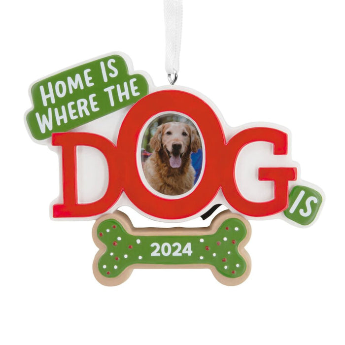 Hallmark : Home Is Where the Dog Is 2024 Photo Frame Hallmark Ornament - Hallmark : Home Is Where the Dog Is 2024 Photo Frame Hallmark Ornament