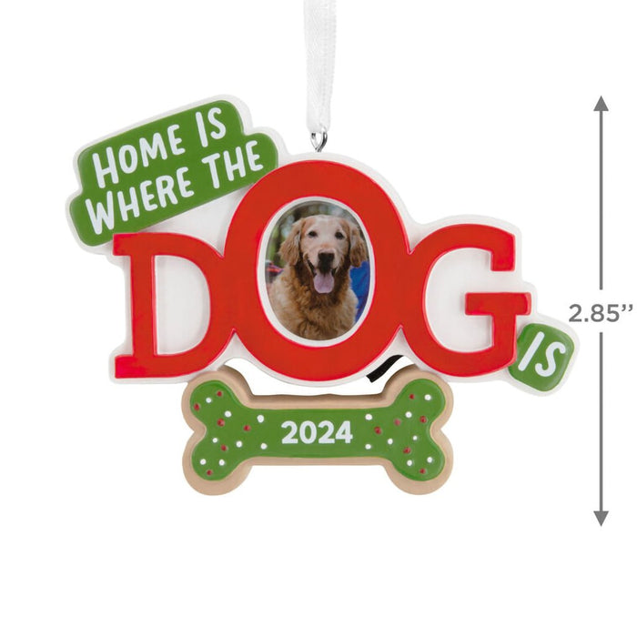 Hallmark : Home Is Where the Dog Is 2024 Photo Frame Hallmark Ornament - Hallmark : Home Is Where the Dog Is 2024 Photo Frame Hallmark Ornament