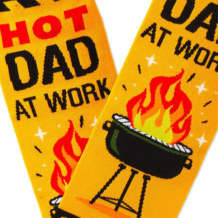 Hallmark : Hot Dad at Work Novelty Crew Socks - Hallmark : Hot Dad at Work Novelty Crew Socks