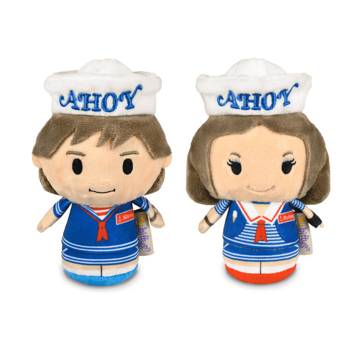 Hallmark : itty bittys® Netflix Stranger Things Steve and Robin Scoops Ahoy Plush, Set of 2 - Hallmark : itty bittys® Netflix Stranger Things Steve and Robin Scoops Ahoy Plush, Set of 2