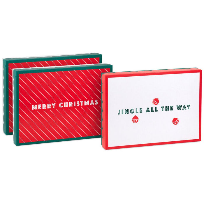 Hallmark : Jingle All the Way 3 - Pack Assortment Large Christmas Gift Box Bundle - Hallmark : Jingle All the Way 3 - Pack Assortment Large Christmas Gift Box Bundle