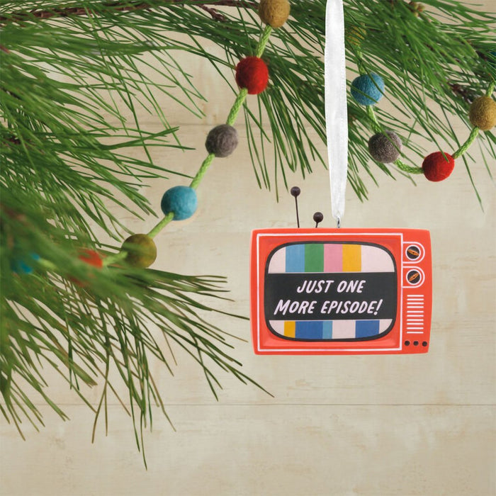 Hallmark : Just One More Episode! Vintage TV Hallmark Ornament - Hallmark : Just One More Episode! Vintage TV Hallmark Ornament