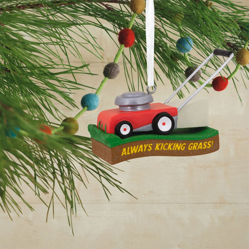 Hallmark : Kicking Grass Lawn Mower Hallmark Ornament - Hallmark : Kicking Grass Lawn Mower Hallmark Ornament