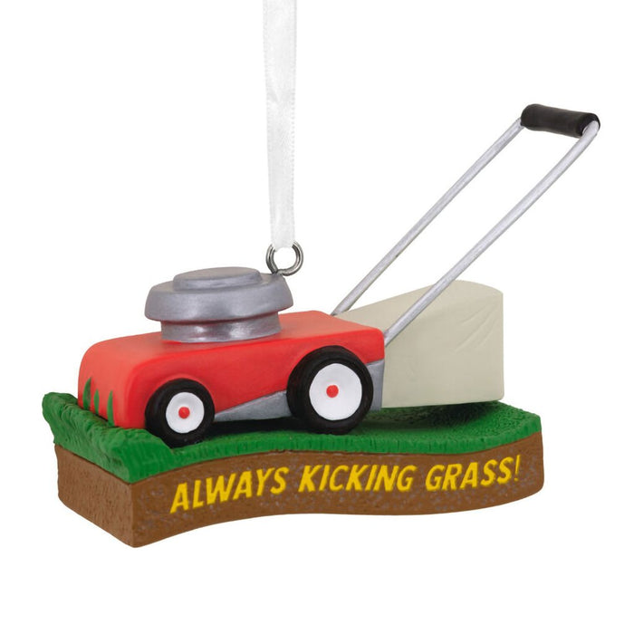 Hallmark : Kicking Grass Lawn Mower Hallmark Ornament - Hallmark : Kicking Grass Lawn Mower Hallmark Ornament