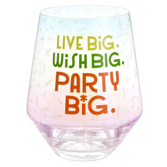 Hallmark : Live Big Jumbo Stemless Wine Glass, 43 oz. - Hallmark : Live Big Jumbo Stemless Wine Glass, 43 oz.