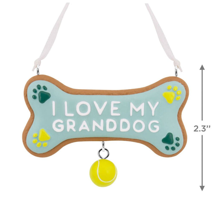 Hallmark : Love My Granddog Hallmark Ornament - Hallmark : Love My Granddog Hallmark Ornament