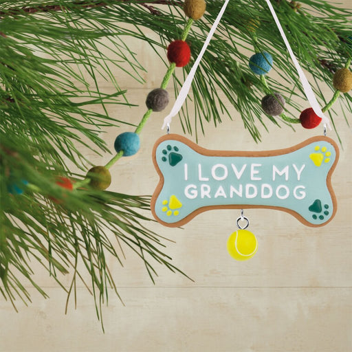 Hallmark : Love My Granddog Hallmark Ornament - Hallmark : Love My Granddog Hallmark Ornament