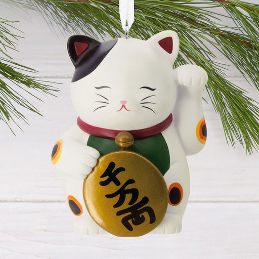 Hallmark : Lucky Cat Hallmark Ornament - Hallmark : Lucky Cat Hallmark Ornament