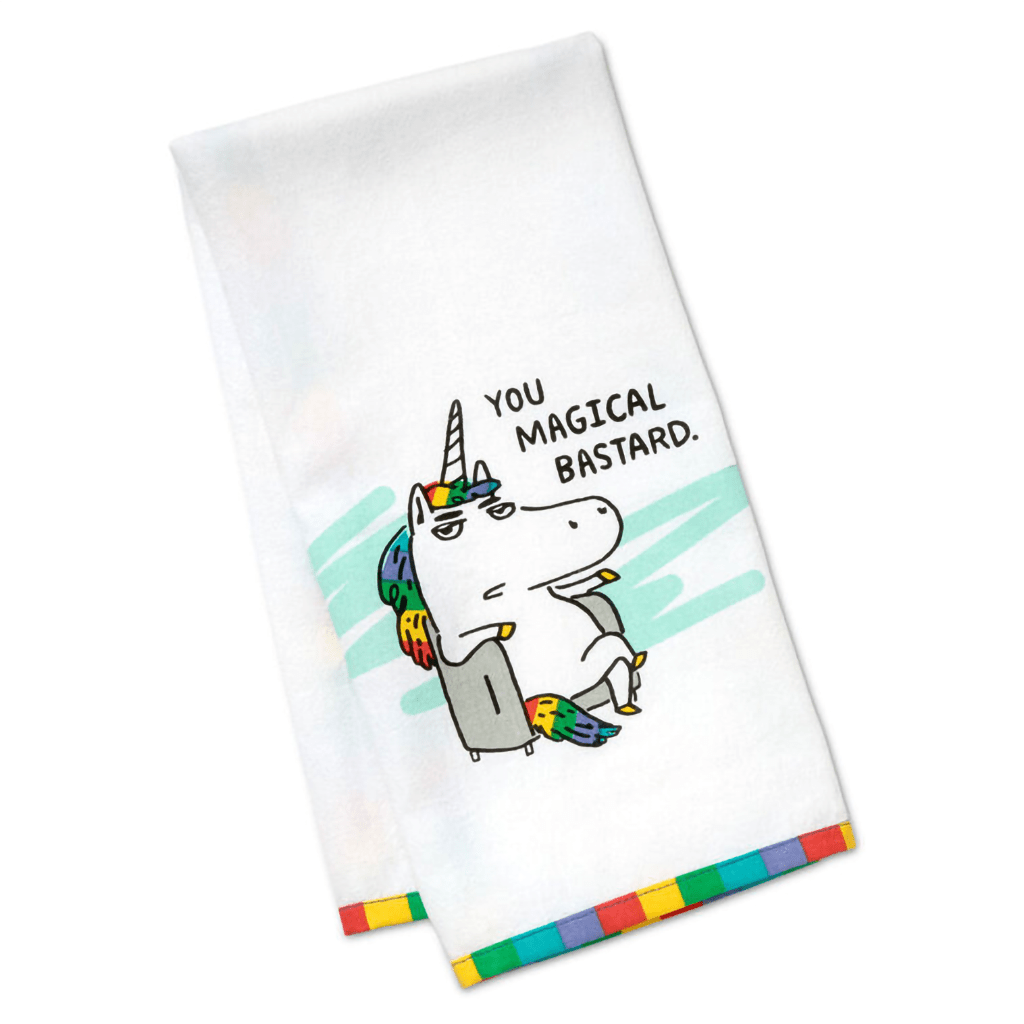 Hallmark : Magical Bastard Funny Tea Towel, 18x26 - Annies Hallmark : Magical Bastard Funny Tea Towel, 18x26 - Annies