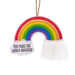 Hallmark : Make the World Brighter Rainbow Fabric Hallmark Ornament - Hallmark : Make the World Brighter Rainbow Fabric Hallmark Ornament