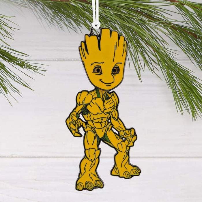 Hallmark : Marvel Groot Moving Metal Hallmark Ornament - Hallmark : Marvel Groot Moving Metal Hallmark Ornament