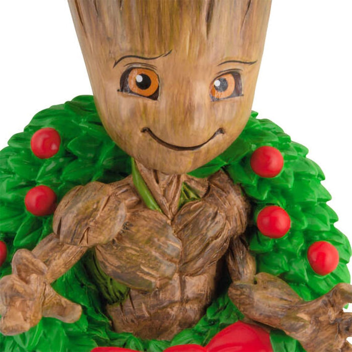 Hallmark : Marvel Guardians of the Galaxy Groot in Holiday Wreath Hallmark Ornament - Hallmark : Marvel Guardians of the Galaxy Groot in Holiday Wreath Hallmark Ornament