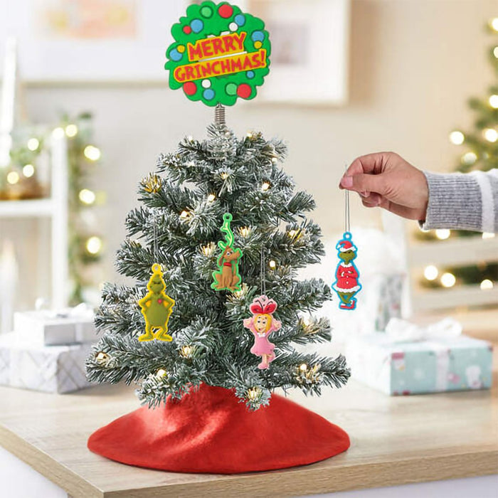 Hallmark : Mini Dr. Seuss's How the Grinch Stole Christmas!™ Hallmark Tree Topper and Ornaments, Set of 5 - Hallmark : Mini Dr. Seuss's How the Grinch Stole Christmas!™ Hallmark Tree Topper and Ornaments, Set of 5