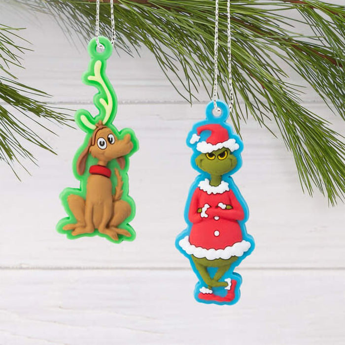 Hallmark : Mini Dr. Seuss's How the Grinch Stole Christmas!™ Hallmark Tree Topper and Ornaments, Set of 5 - Hallmark : Mini Dr. Seuss's How the Grinch Stole Christmas!™ Hallmark Tree Topper and Ornaments, Set of 5