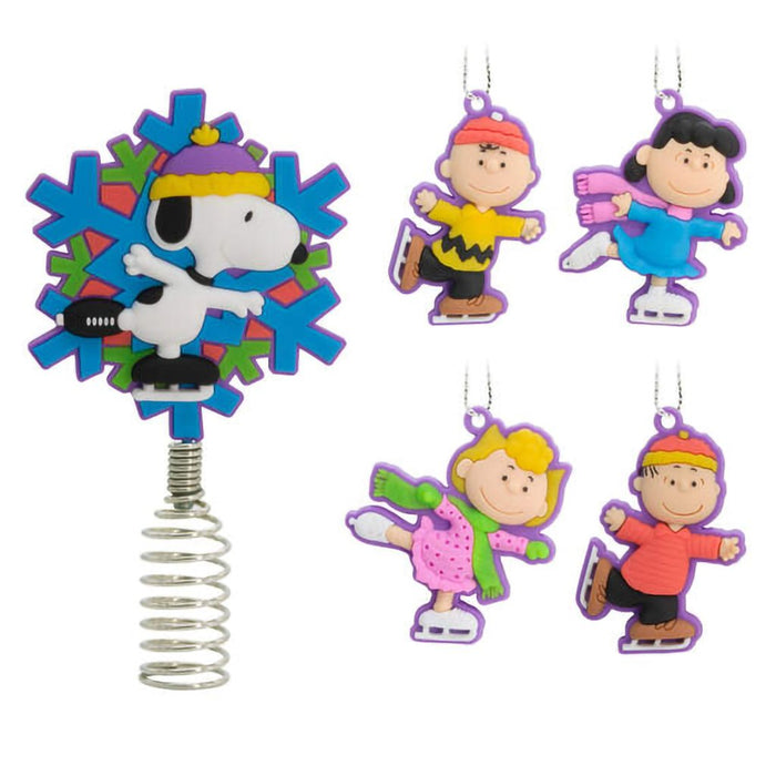 Hallmark : Mini Peanuts® Hallmark Tree Topper and Ornaments, Set of 5 - Hallmark : Mini Peanuts® Hallmark Tree Topper and Ornaments, Set of 5