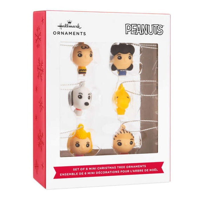 Hallmark : Mini Peanuts® Shatterproof Hallmark Ornaments, Set of 6 - Hallmark : Mini Peanuts® Shatterproof Hallmark Ornaments, Set of 6