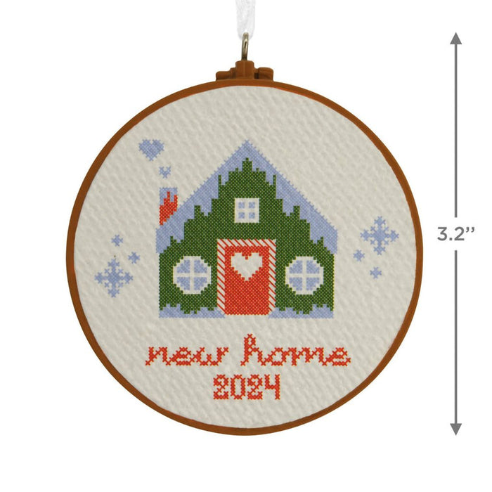 Hallmark : New Home Cross - Stitch 2024 Hallmark Ornament - Hallmark : New Home Cross - Stitch 2024 Hallmark Ornament