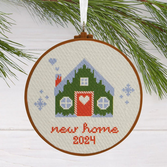 Hallmark : New Home Cross - Stitch 2024 Hallmark Ornament - Hallmark : New Home Cross - Stitch 2024 Hallmark Ornament