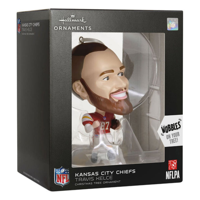 Hallmark : NFL Kansas City Chiefs Travis Kelce Bouncing Buddy Hallmark Ornament - Hallmark : NFL Kansas City Chiefs Travis Kelce Bouncing Buddy Hallmark Ornament