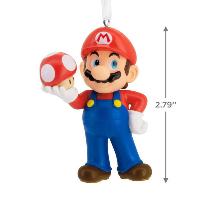 Hallmark : Nintendo Super Mario™ With Super Mushroom Hallmark Ornament - Hallmark : Nintendo Super Mario™ With Super Mushroom Hallmark Ornament