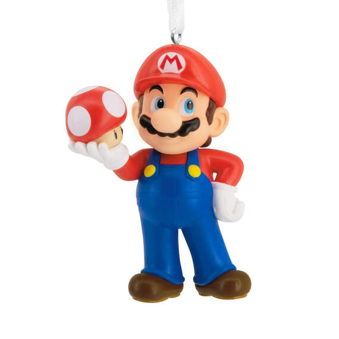 Hallmark : Nintendo Super Mario™ With Super Mushroom Hallmark Ornament - Hallmark : Nintendo Super Mario™ With Super Mushroom Hallmark Ornament