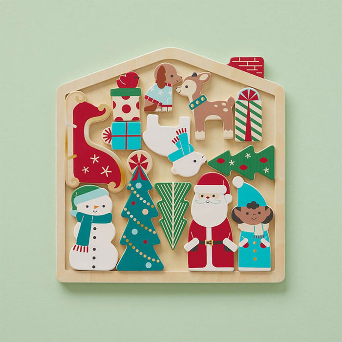 Hallmark : North Pole Friends Wooden Play Set - 14 pieces - Hallmark : North Pole Friends Wooden Play Set - 14 pieces