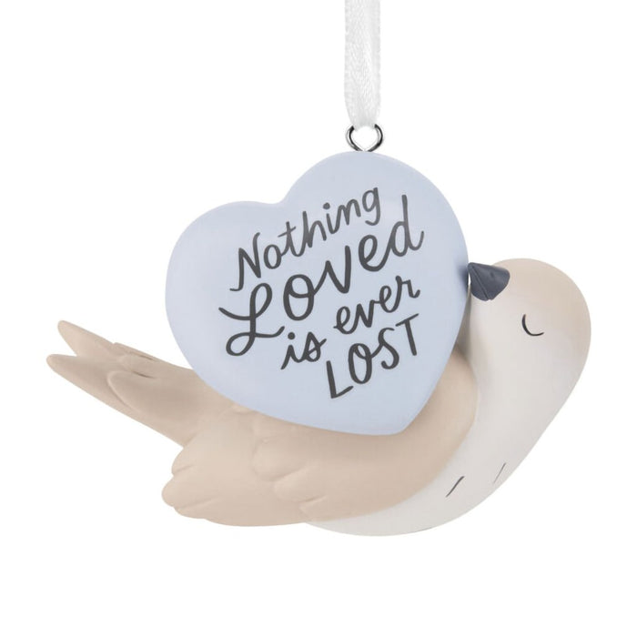 Hallmark : Nothing Loved Is Lost Dove Memorial Hallmark Ornament - Hallmark : Nothing Loved Is Lost Dove Memorial Hallmark Ornament