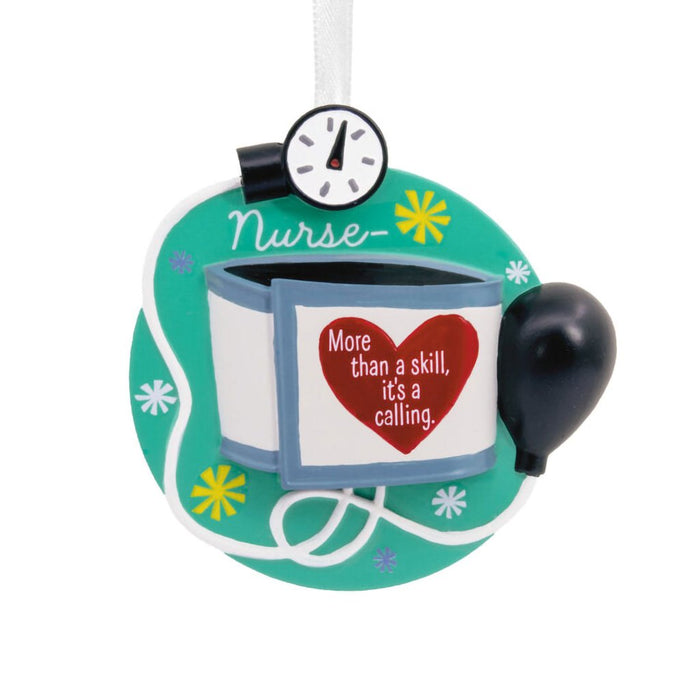 Hallmark : Nursing is a Calling Blood Pressure Cuff Hallmark Ornament - Hallmark : Nursing is a Calling Blood Pressure Cuff Hallmark Ornament