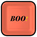 Hallmark : Orange and Black "Boo!" Halloween Dinner Plates, Pack of 8 - Hallmark : Orange and Black "Boo!" Halloween Dinner Plates, Pack of 8