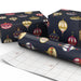 Hallmark : Painted Ornaments on Navy Christmas Wrapping Paper Roll, 35 sq. ft. - Hallmark : Painted Ornaments on Navy Christmas Wrapping Paper Roll, 35 sq. ft.