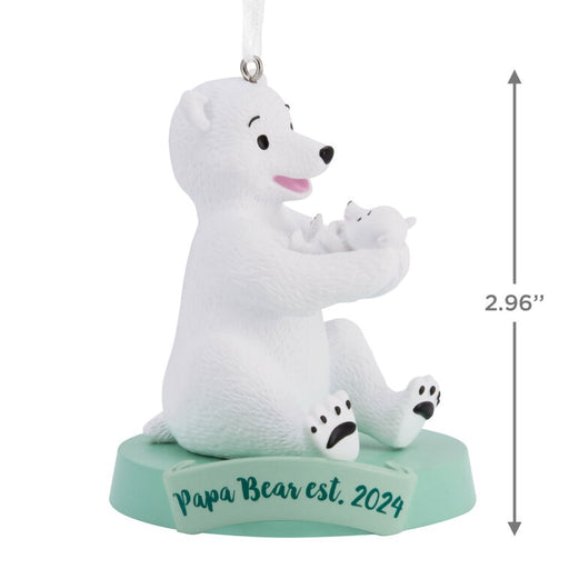 Hallmark : Papa Bear New Dad 2024 Hallmark Ornament - Hallmark : Papa Bear New Dad 2024 Hallmark Ornament