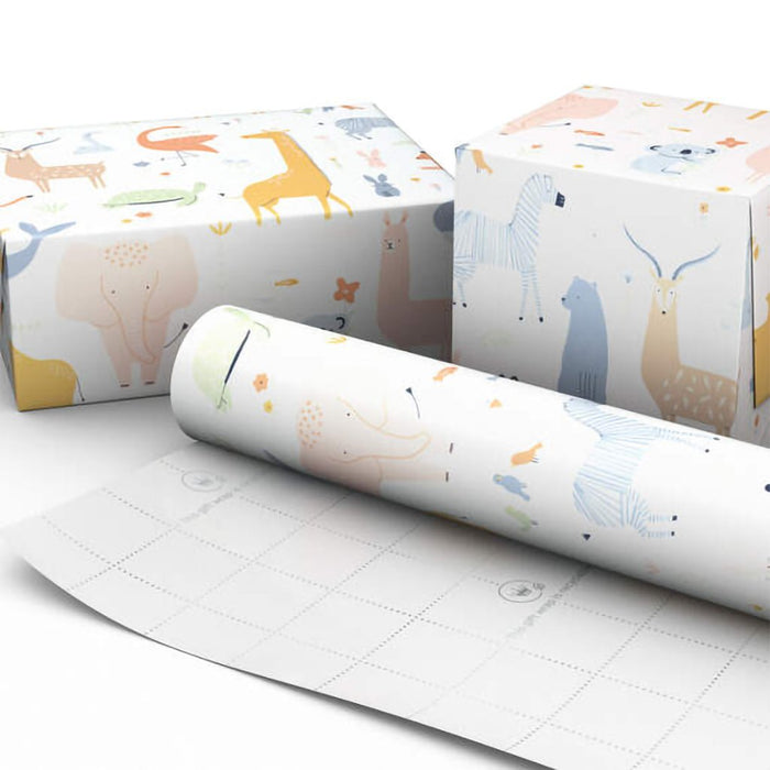 Hallmark : Pastel Animals Jumbo Wrapping Paper, 90 sq. ft. - Hallmark : Pastel Animals Jumbo Wrapping Paper, 90 sq. ft.