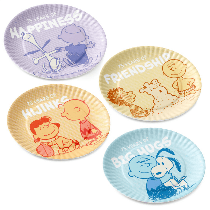 Hallmark : Peanuts® 75th Anniversary Appetizer Plate Set - Hallmark : Peanuts® 75th Anniversary Appetizer Plate Set