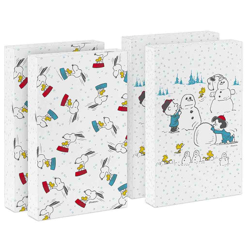 Hallmark : Peanuts® Gang 4 - Pack Medium Christmas Gift Boxes - Hallmark : Peanuts® Gang 4 - Pack Medium Christmas Gift Boxes