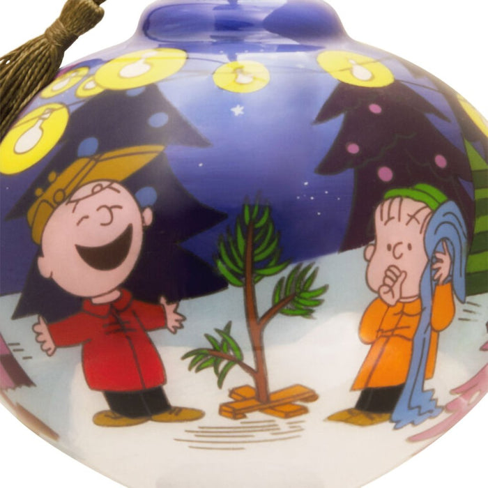 Hallmark : Peanuts® Ne'Qwa Art® A Charlie Brown Christmas Hand - Painted Glass Ornament - Hallmark : Peanuts® Ne'Qwa Art® A Charlie Brown Christmas Hand - Painted Glass Ornament