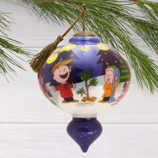 Hallmark : Peanuts® Ne'Qwa Art® A Charlie Brown Christmas Hand - Painted Glass Ornament - Hallmark : Peanuts® Ne'Qwa Art® A Charlie Brown Christmas Hand - Painted Glass Ornament