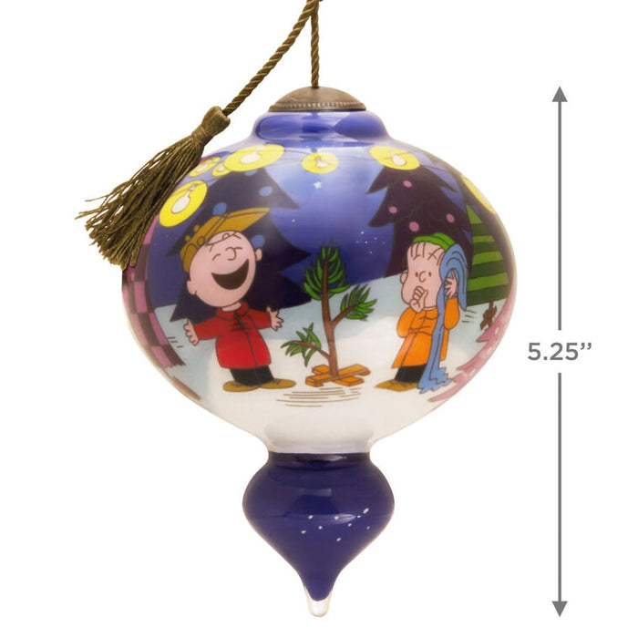 Hallmark : Peanuts® Ne'Qwa Art® A Charlie Brown Christmas Hand - Painted Glass Ornament - Hallmark : Peanuts® Ne'Qwa Art® A Charlie Brown Christmas Hand - Painted Glass Ornament